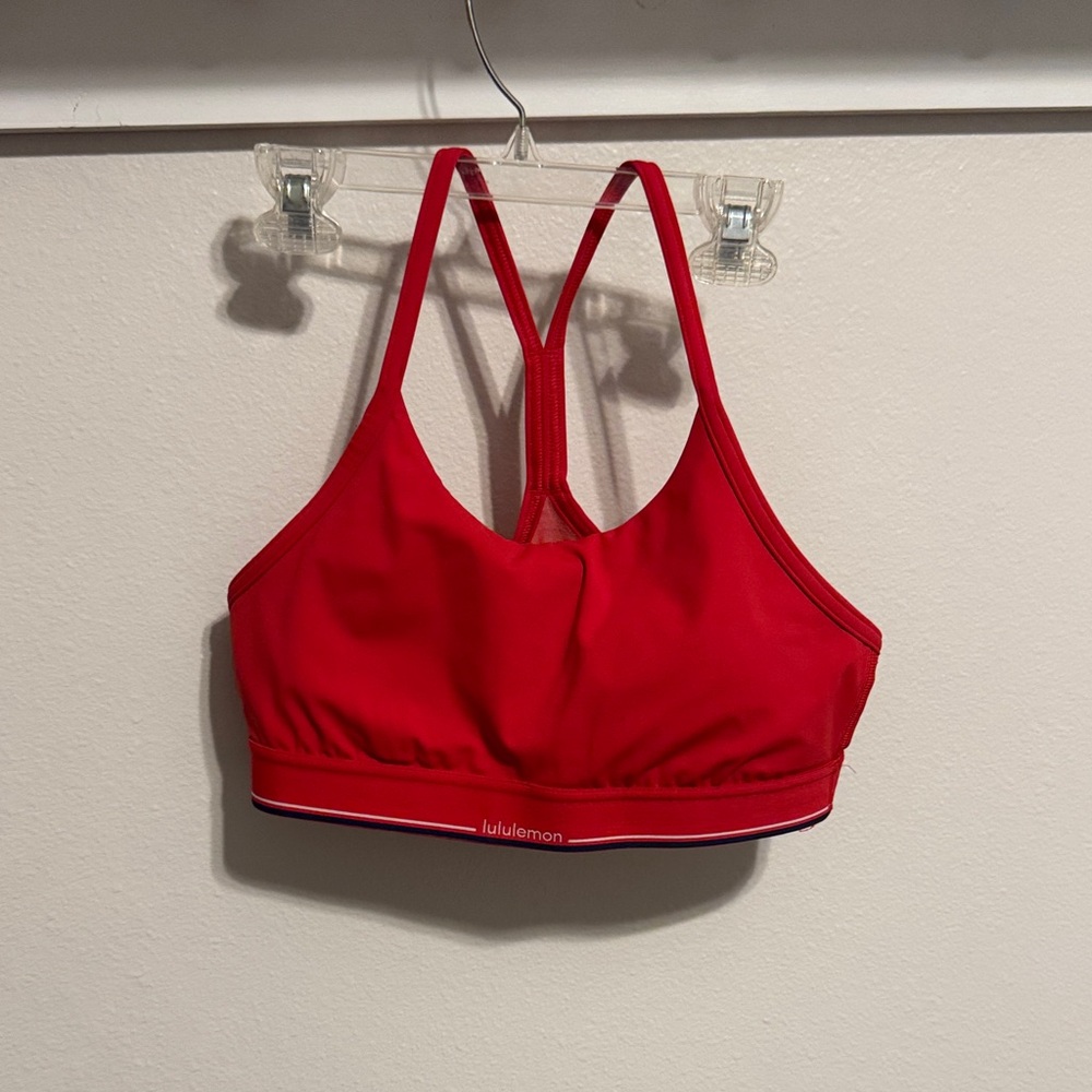 lululemon athletica Vibrant Red Sports Bra